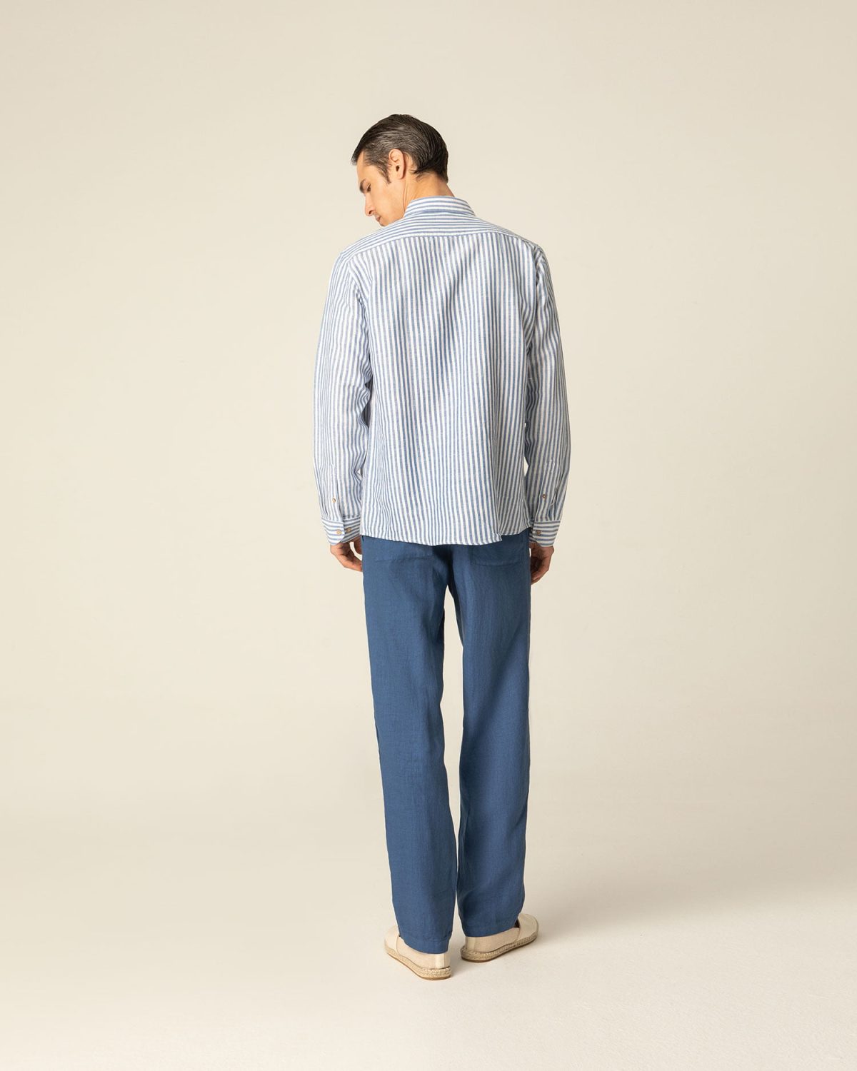 Linen Trousers With Elastic Waist
