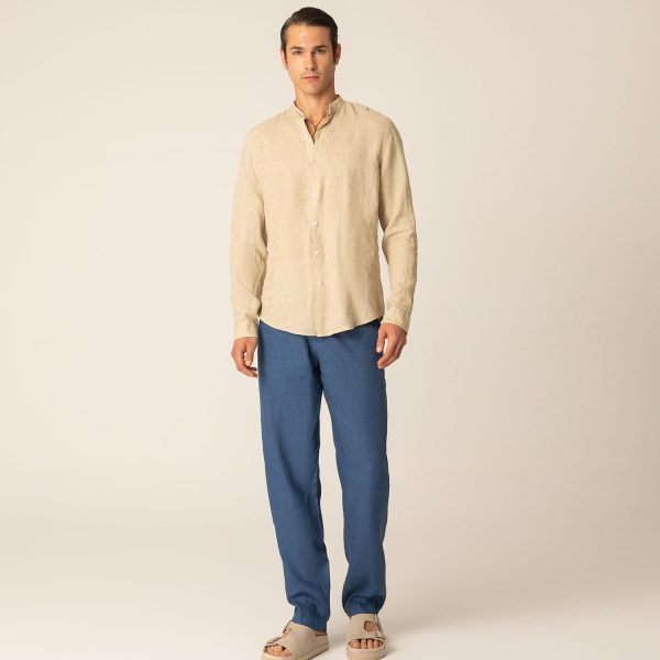 Linen slim fit shirt