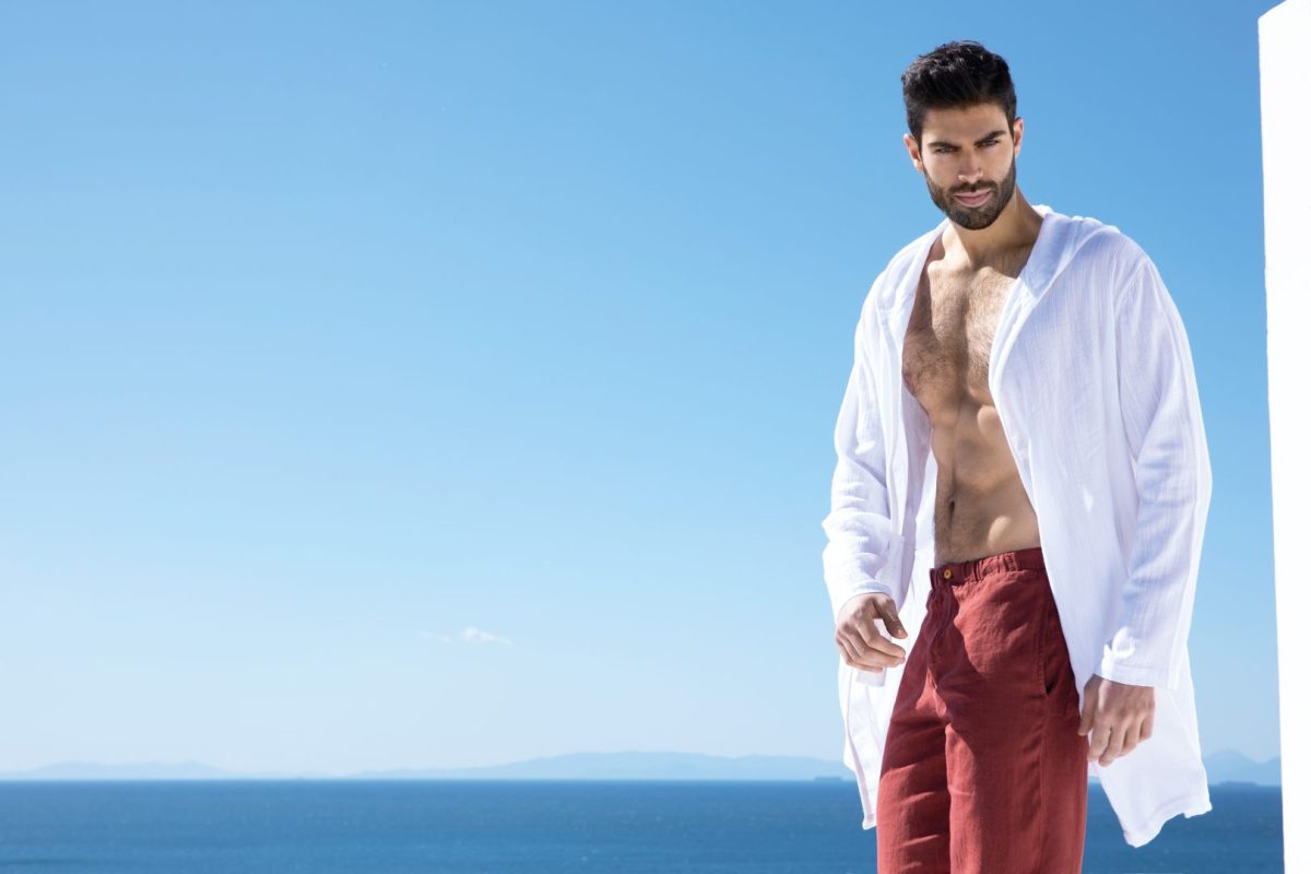 Linen Jacket With Hood