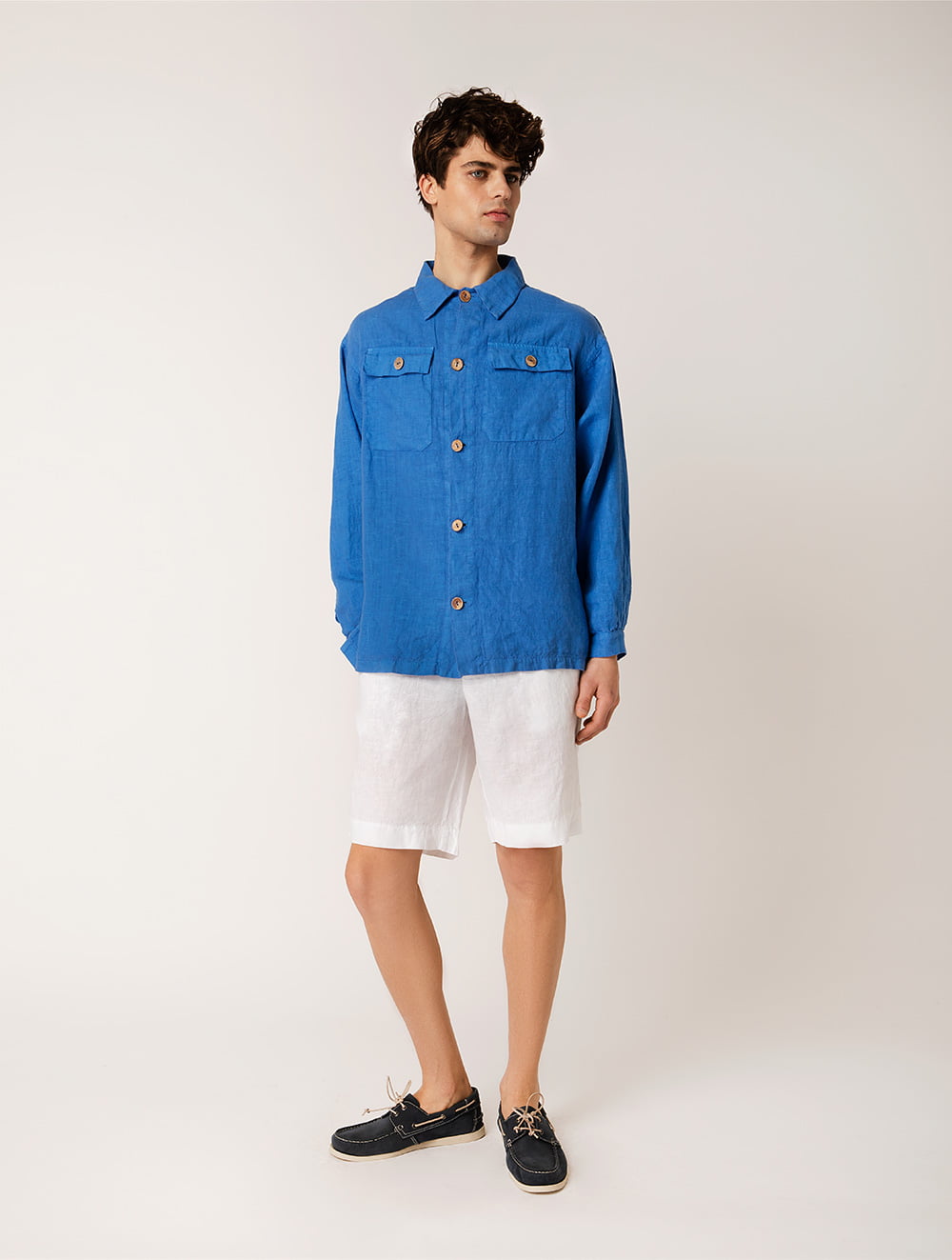 Linen Bermuda Shorts