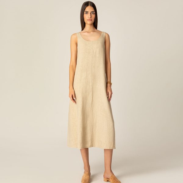 Linen maxi dress