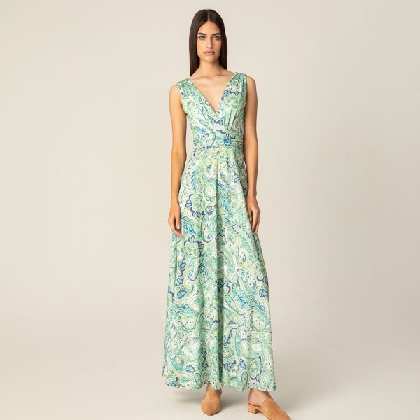 Maxi viscose dress