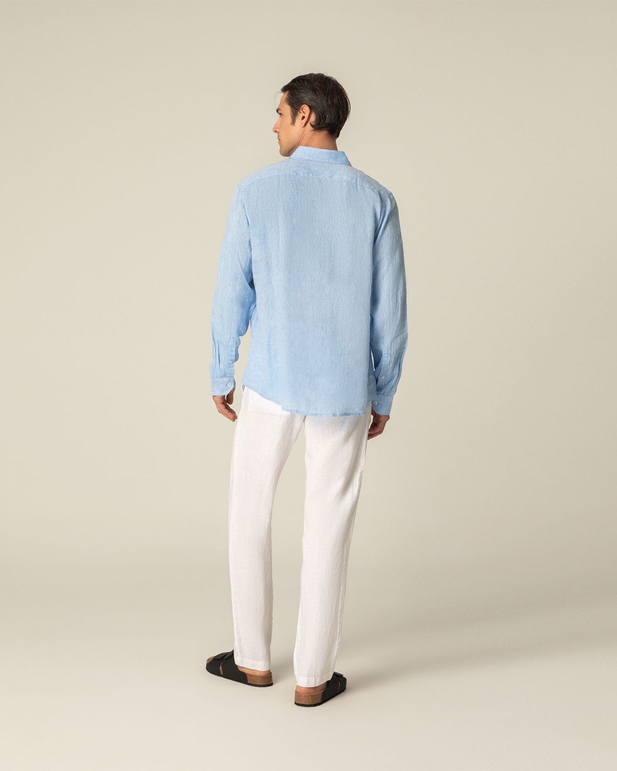 Linen melange shirt