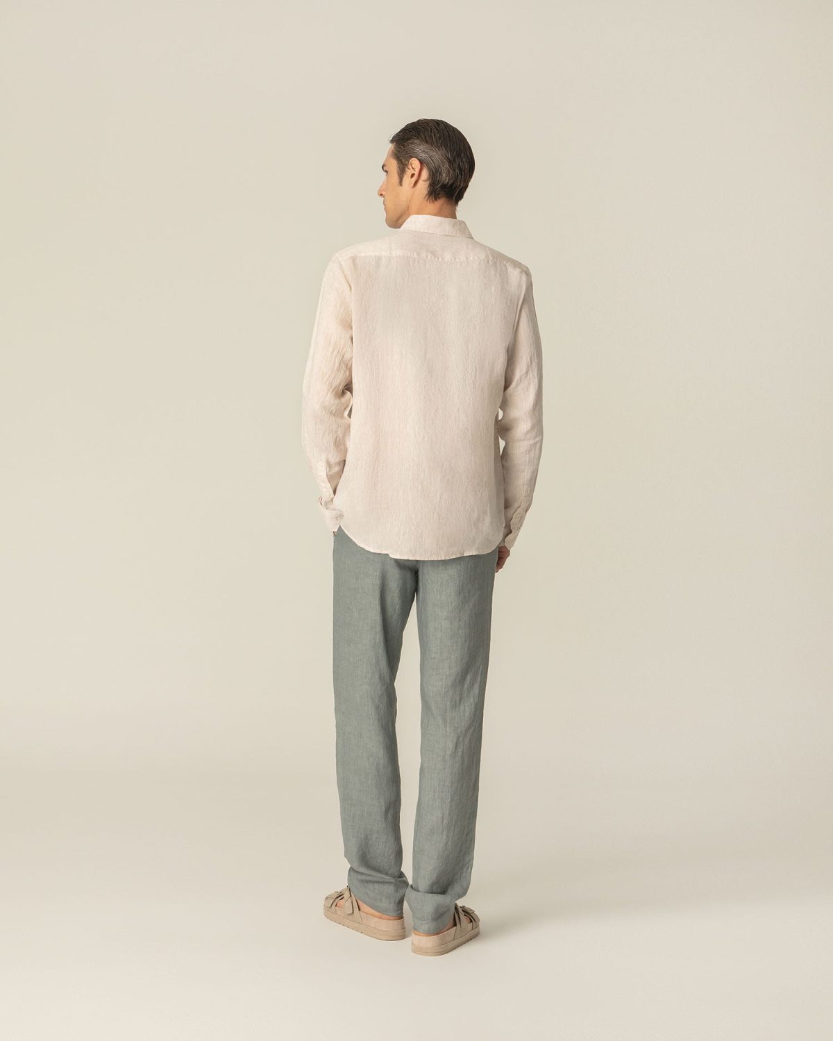 Linen melange shirt