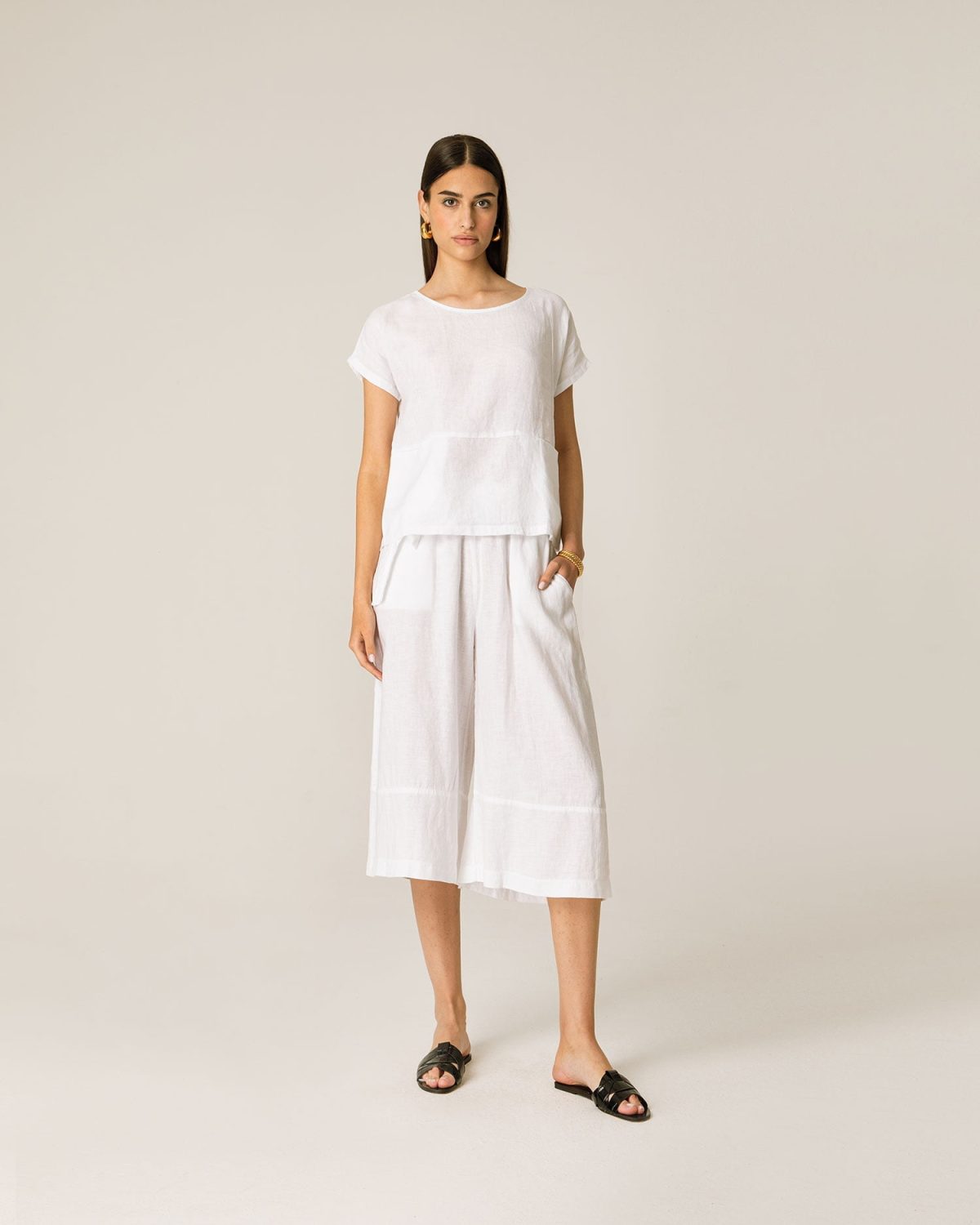 Linen  Jupe Culotte