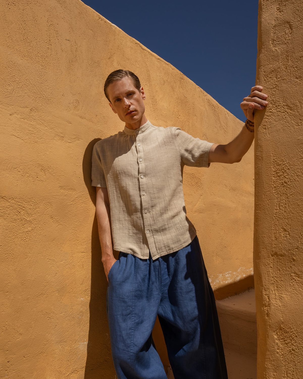 Linen-cotton shirt