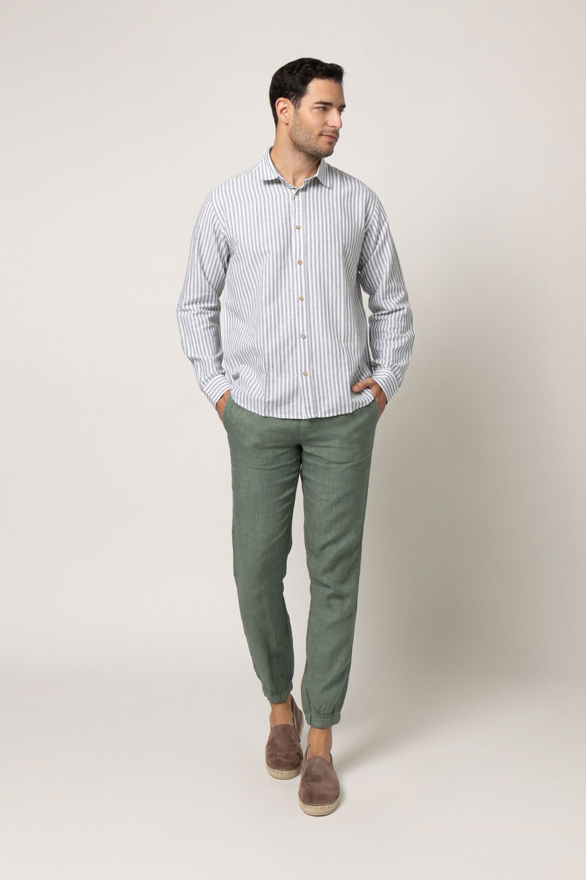 Linen-cotton shirt
