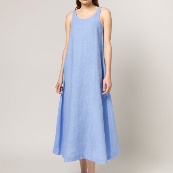 Linen midi dress