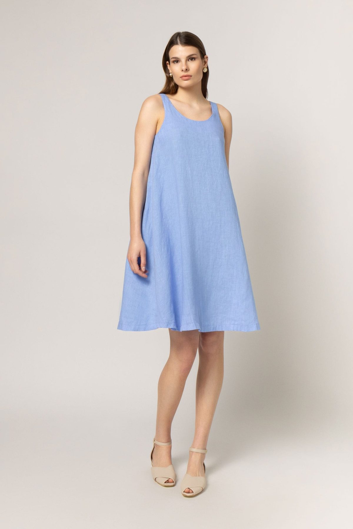 Linen mini dress