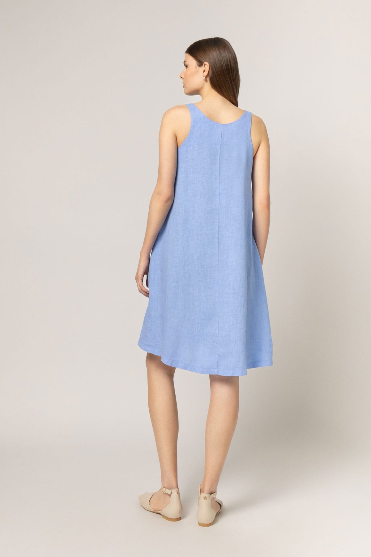 Linen mini dress