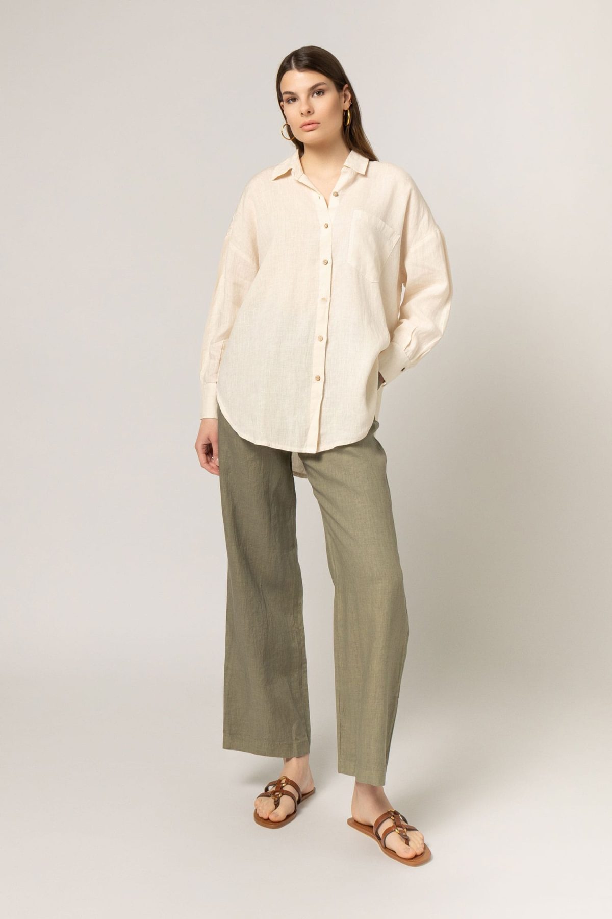 Linen oversized shirt