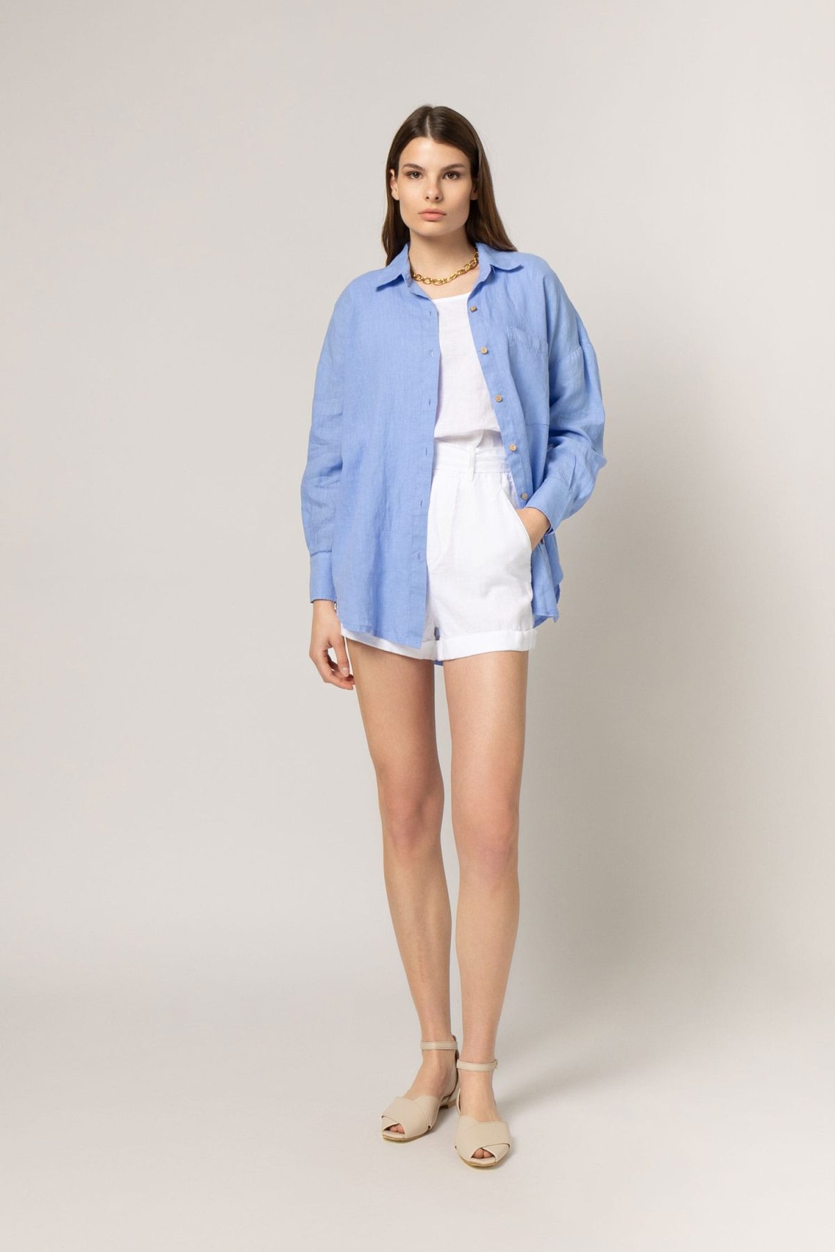 Linen oversized shirt