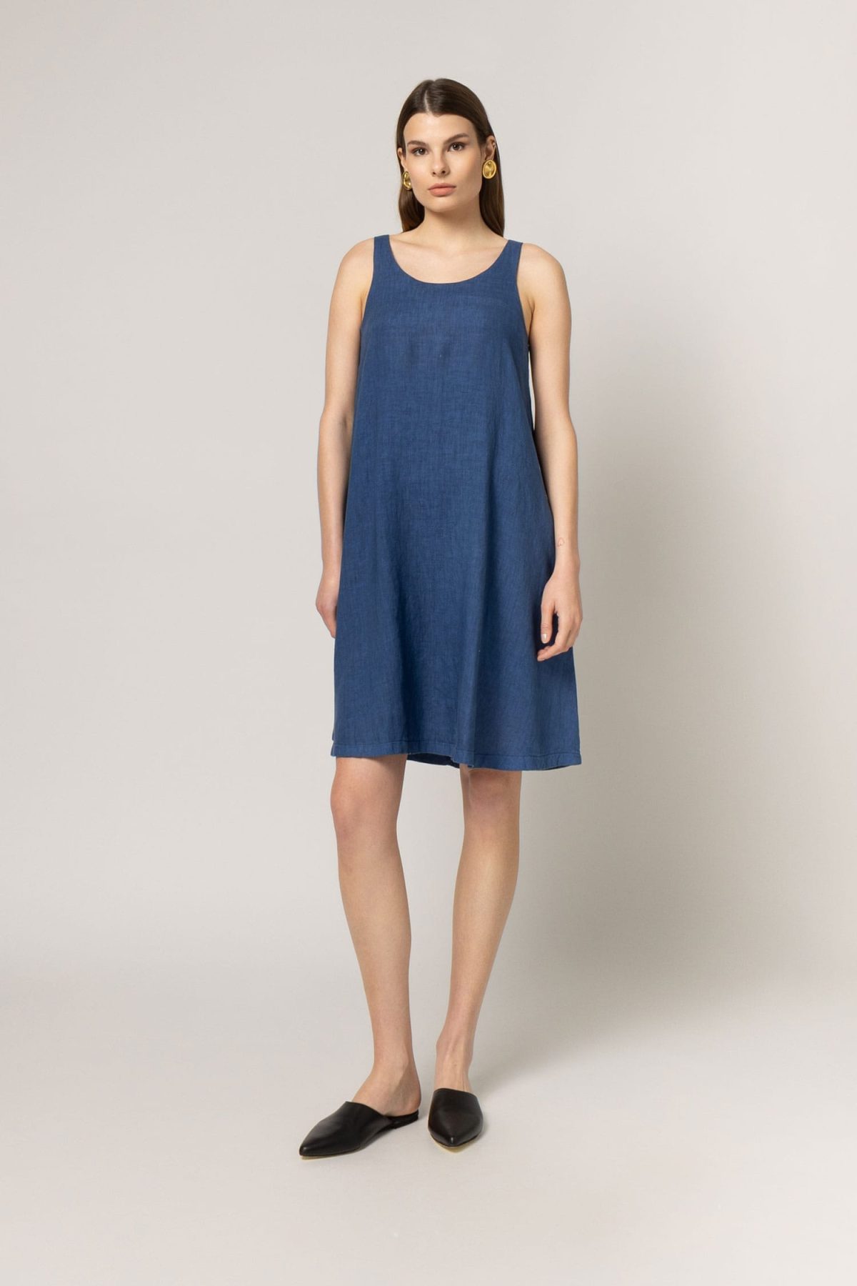 Linen mini dress
