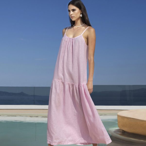 Linen Maxi Slip Dress Linen Maxi Slip Dress