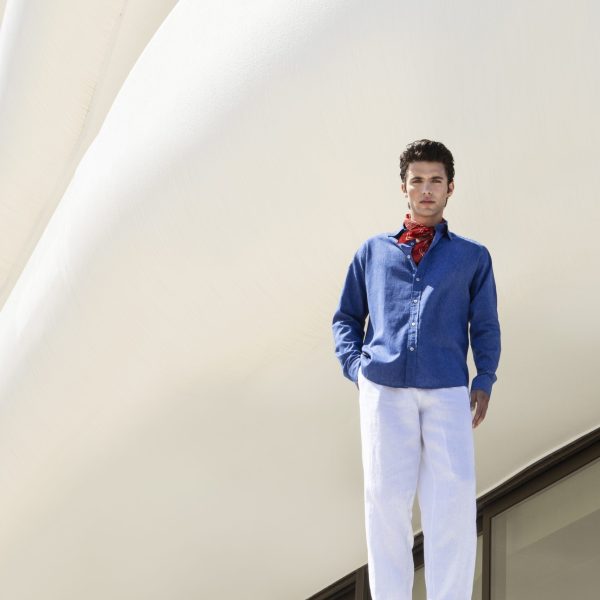 Linen Trousers With Elastic Waist