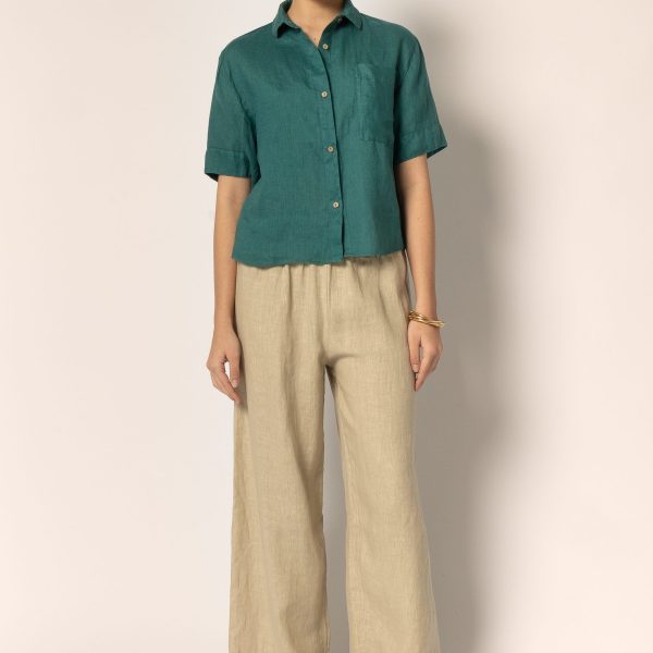Linen Relaxed Short Sleeve Shirt Linen Relaxed Short Sleeve Shirt